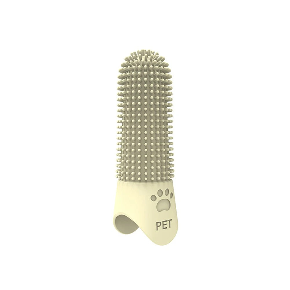 Silicone Pet Finger Toothbrush – Gentle Dental Cleaner for Dogs & Cats