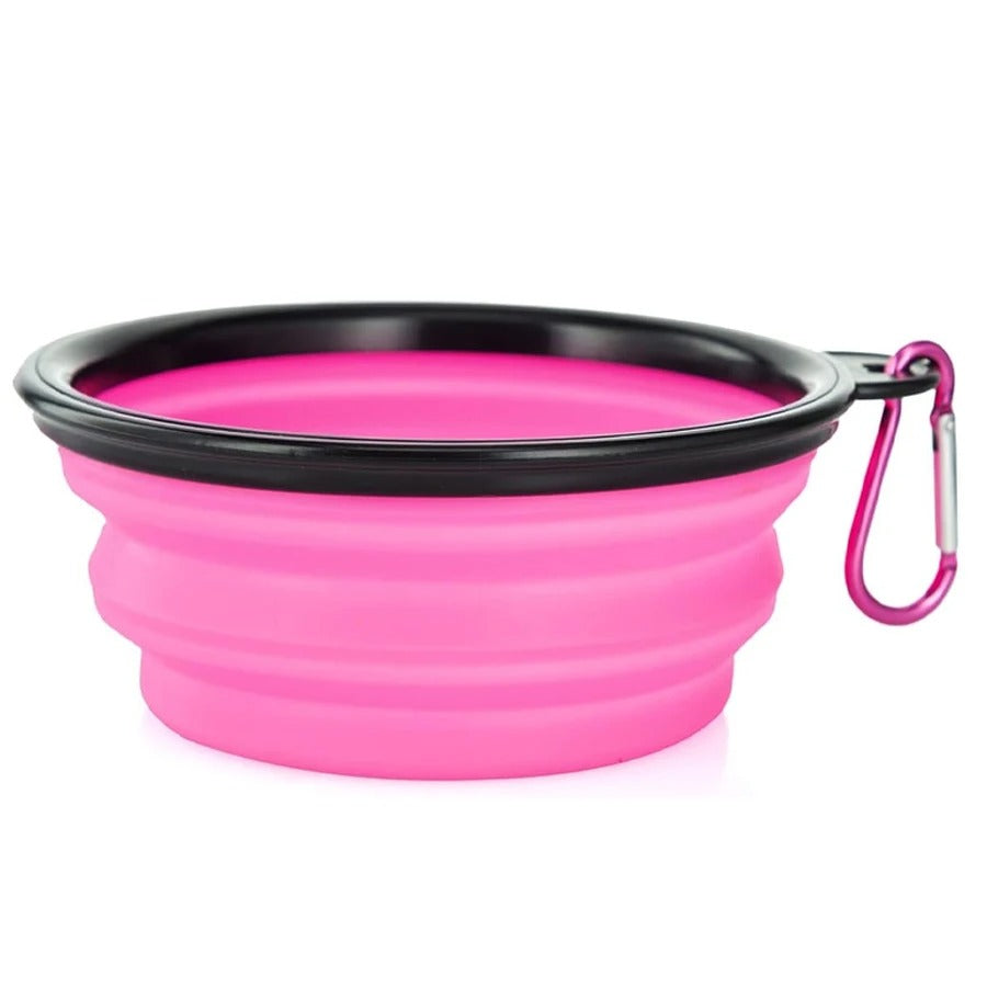 Portable Collapsible Dog Bowl – Pet Water & Food Dish for Walking, Hiking & Travel