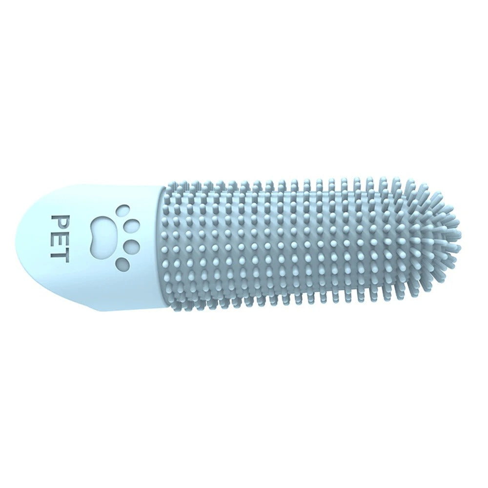 Silicone Pet Finger Toothbrush – Gentle Dental Cleaner for Dogs & Cats
