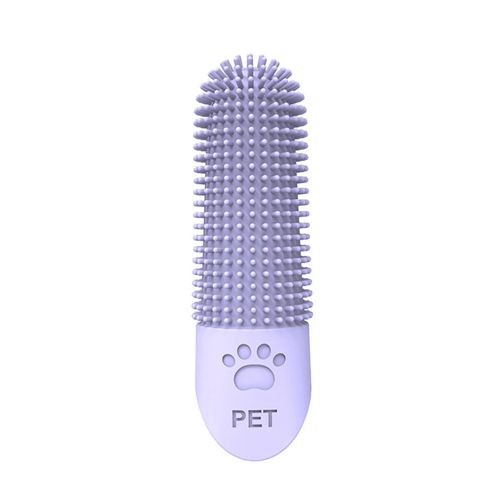Silicone Pet Finger Toothbrush – Gentle Dental Cleaner for Dogs & Cats