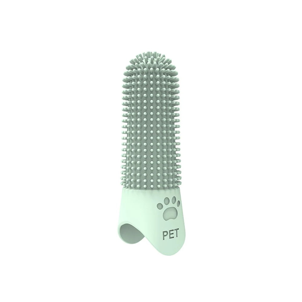 Silicone Pet Finger Toothbrush – Gentle Dental Cleaner for Dogs & Cats
