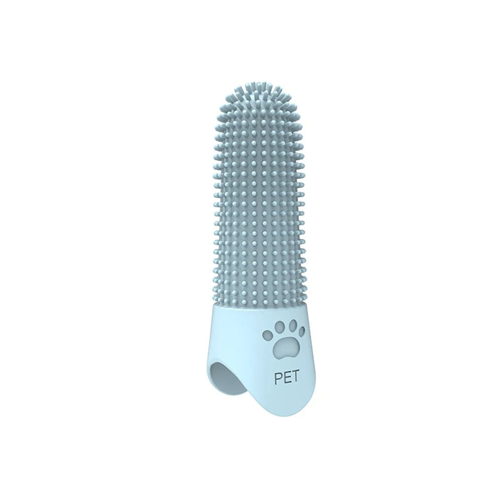 Silicone Pet Finger Toothbrush – Gentle Dental Cleaner for Dogs & Cats